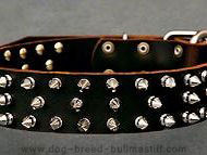 Best designer Leather Spiked Dog Collar for large breeds