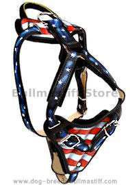 American Flag Patriotic Dog Harness for your Bullmastiff American Flag Patriotic Dog Harness for your Bullmastiff