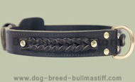 Center D-Ring Leather Collar for Bullmastiff Center D-Ring Leather Collar for Bullmastiff