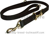 Best Leather Police Agitation Lead 5,7F for Bullmastiff training