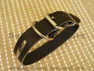 Leather dog collar with id tag Leather dog collar with id tag