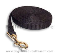 Tracking Nylon Long Line (long leash) for Bullmastiff