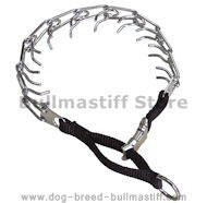 Dog pinch collar with nylon loop&quick release buckle 50045nylon