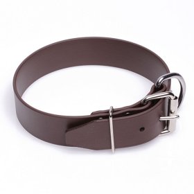 Extra Wide Brown Biothane Bullmastiff Collar