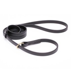 Black Biothane Bullmastiff Leash and Collar Combo