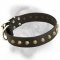 Impeccable quality and comfort of hand-decorated leather dog collar for Bullmastiff breed