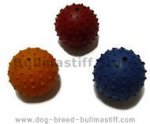 Rubber Squeaky Ball Dog Toy 2 1/3 ''(6cm) for Bullmastiff breed