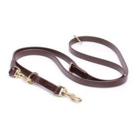Multipurpose Brown Biothane Bullmastiff Leash for over 7 Different Activities