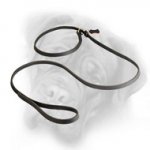 Combo Leather Leash for Bullmastiff with Choke Collar