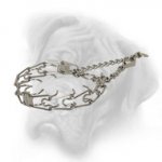 Chrome Plated Herm Sprenger Bullmastiff Prong Collar for Bullmastiff - 1/8 inch (3.25 mm)