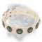 Designer White Leather Bullmastiff Collar with Gorgeous Decoration