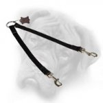 Quality Nylon Bullmastiff Coupler Leash for Walking Two Dogs