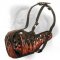 Highly demanded leather dog muzzle with fire flames painting