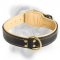 Elegant Bullmastiff Dog Collar made of nappa leather