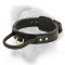 Extremly comfy and high quality 2 ply leather agitation dog collar with handle for Bullmastiff breed