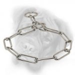 Chrome Plated Herm Sprenger Fur Saver for Bullmastiff - 1/6 inch (4.0 mm)