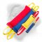Bullmastiff Set of French Linen Bite Tugs - 4 Handy Bite Tugs