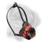 Super stylish fire flames leather dog muzzle