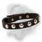 Studded Leather 3/4 inch (19 mm) Wide Bullmastiff Collar