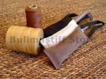 Dog Leather Bite Tug with Handle for Bullmastiff