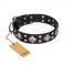 "Smart Geometry" FDT Artisan Studded Leather Bullmastiff Collar