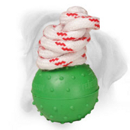 Totally Safe Rubber Dotted Bullmastiff Ball for Water Activities - Small