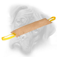 Large Adult Leather Bullmastiff Bite Tug