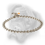 Chain Stainless Steel Choke Collar for Bullmastiff - 1/9 inch (3.00 mm)