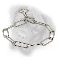 Chrome Plated Herm Sprenger Fur Saver for Bullmastiff - 1/6 inch (4.0 mm)