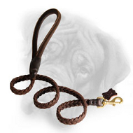 Exclusive Braided Walking/Training Leather Leash for Bullmastiff Exclusive Braided Walking/Training Leather Leash for Bullmastiff