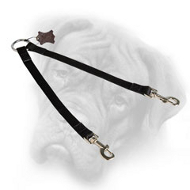 Quality Nylon Bullmastiff Coupler Leash for Walking Two Dogs Quality Nylon Bullmastiff Coupler Leash for Walking Two Dogs