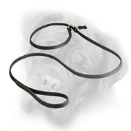 Combo Leather Leash for Bullmastiff with Choke Collar Combo Leather Leash for Bullmastiff with Choke Collar