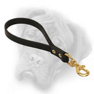 Short Leather Leash for Bullmastiff Breed Short Leather Leash for Bullmastiff Breed