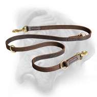 Double Training Leather Bullmastiff Leash Double Training Leather Bullmastiff Leash