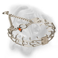 Stainless Steel Herm Sprenger Pinch Prong Collar for Bullmastiff - 1/6 inch (3.99 mm)