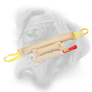 Set of Handy Jute Bite Tugs for Bullmastiff Puppy or Young Dog