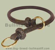 Stylish Leather Choke Dog Collar for your Bullmastiff
