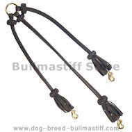 Triple Leather Bullmastiff Leash for Pleasant Walking