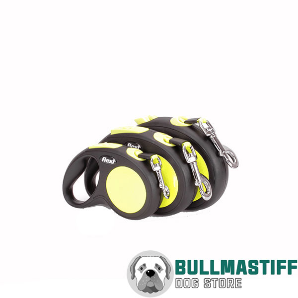 Retractable Leash with Convenient Reliable Chrome Plated Snap