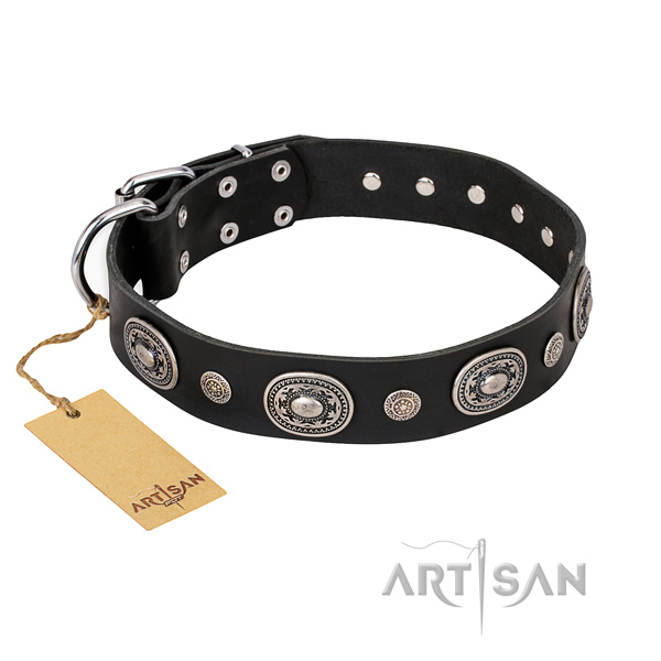 Quality leather collar crafted for your pet