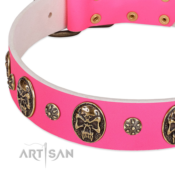 Best quality dog collar handmade for your impressive four-legged friend