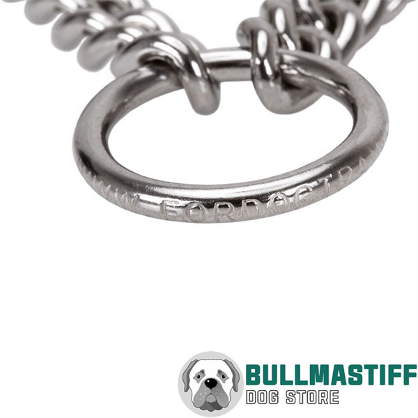 Durable prong collar with corrosion proof stainless steel prongs