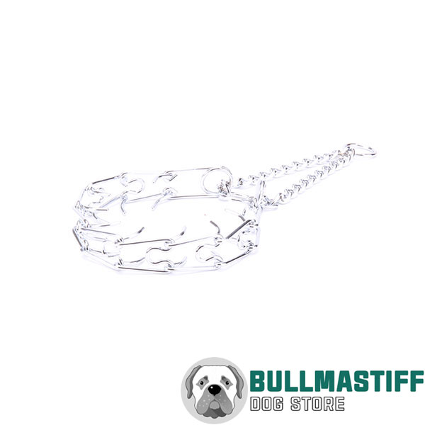 Top-rate chrome plated steel pinch collar for training
