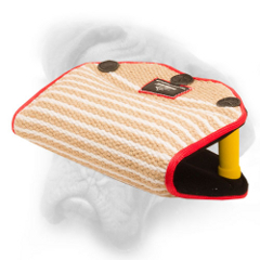 Jute Bullmastiff bite developer with gentle bite  surface