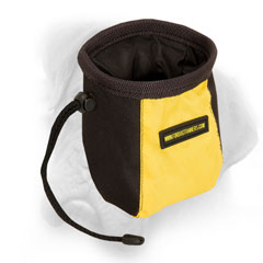 Bullmastiff raid treat bag with a pull-cord end