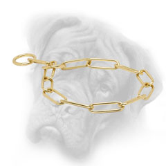Choke chain collar for Bullmastiff