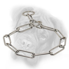 Choke chain collar for Bullmastiff