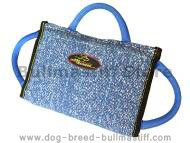 Synthetic French Linen Bullmastiff Bite Pillow with 3 Handles