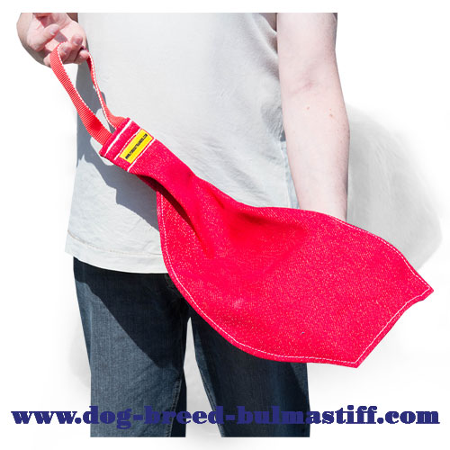 French Linen Bullmastiff Bite Rag for Prey Drive Development