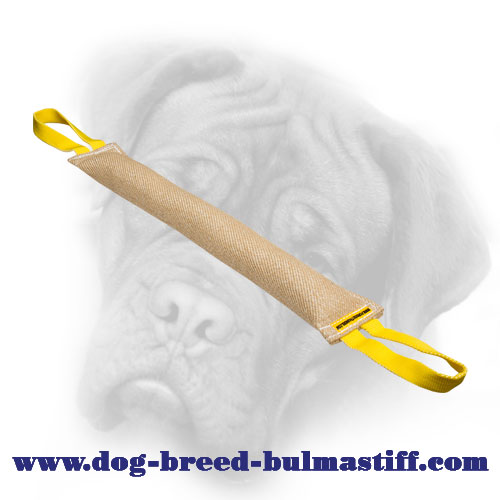 Quality Jute Bullmastiff Bite Tug for Young Dog Training - Click Image to Close